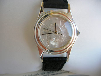 One of the two watches produced with the Roland MD-650 – and a lot of creativity