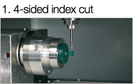 1. 4-sided index cut