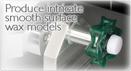 Produce intricate smooth surface wax models.